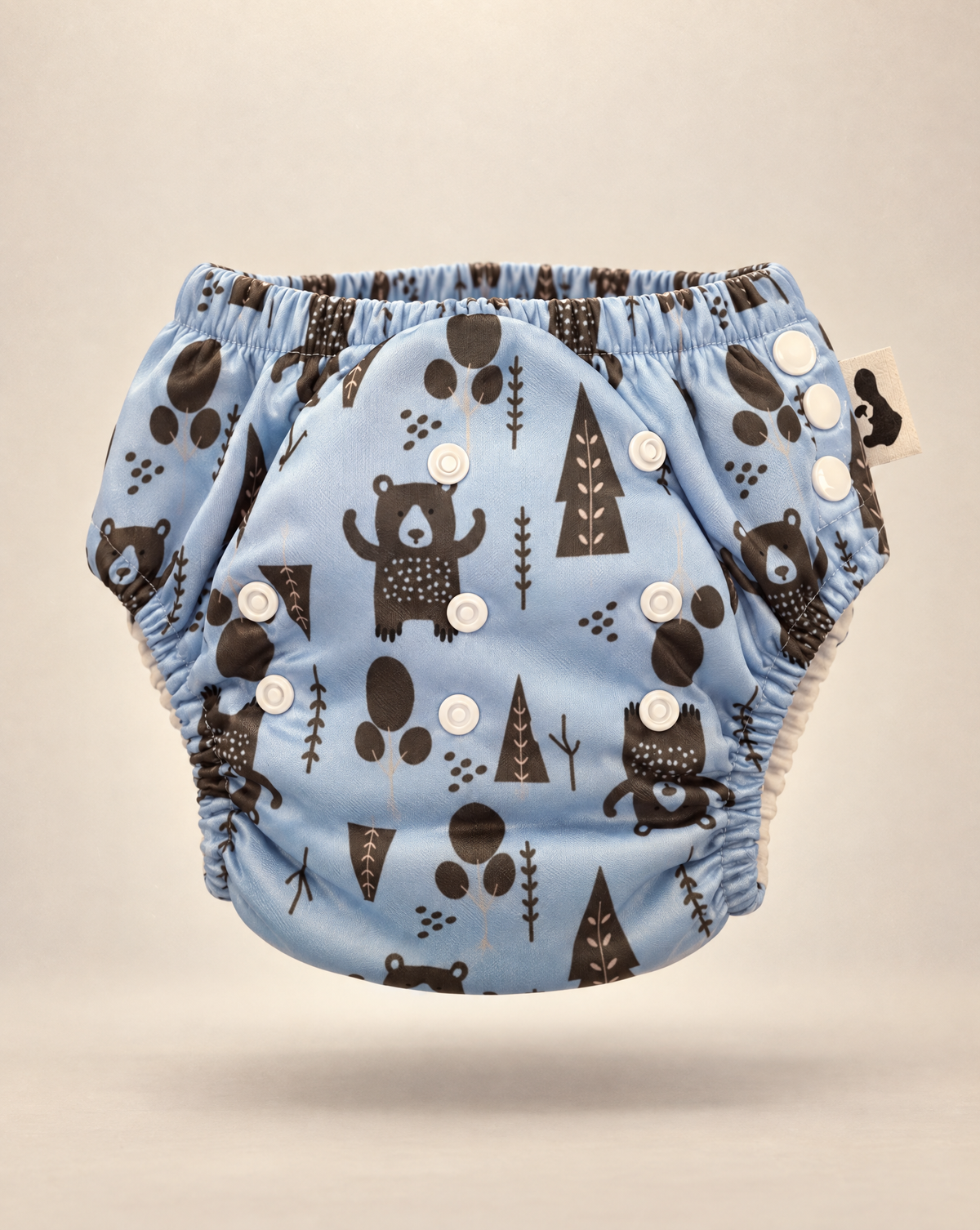 Blue Bears swim nappy print