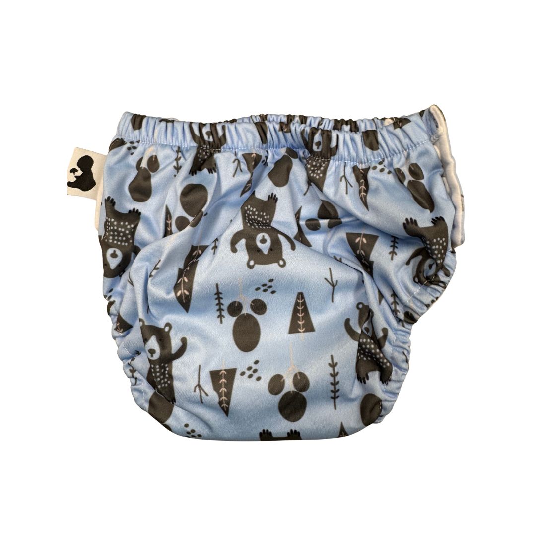 Blue Bears Swim Nappy - back