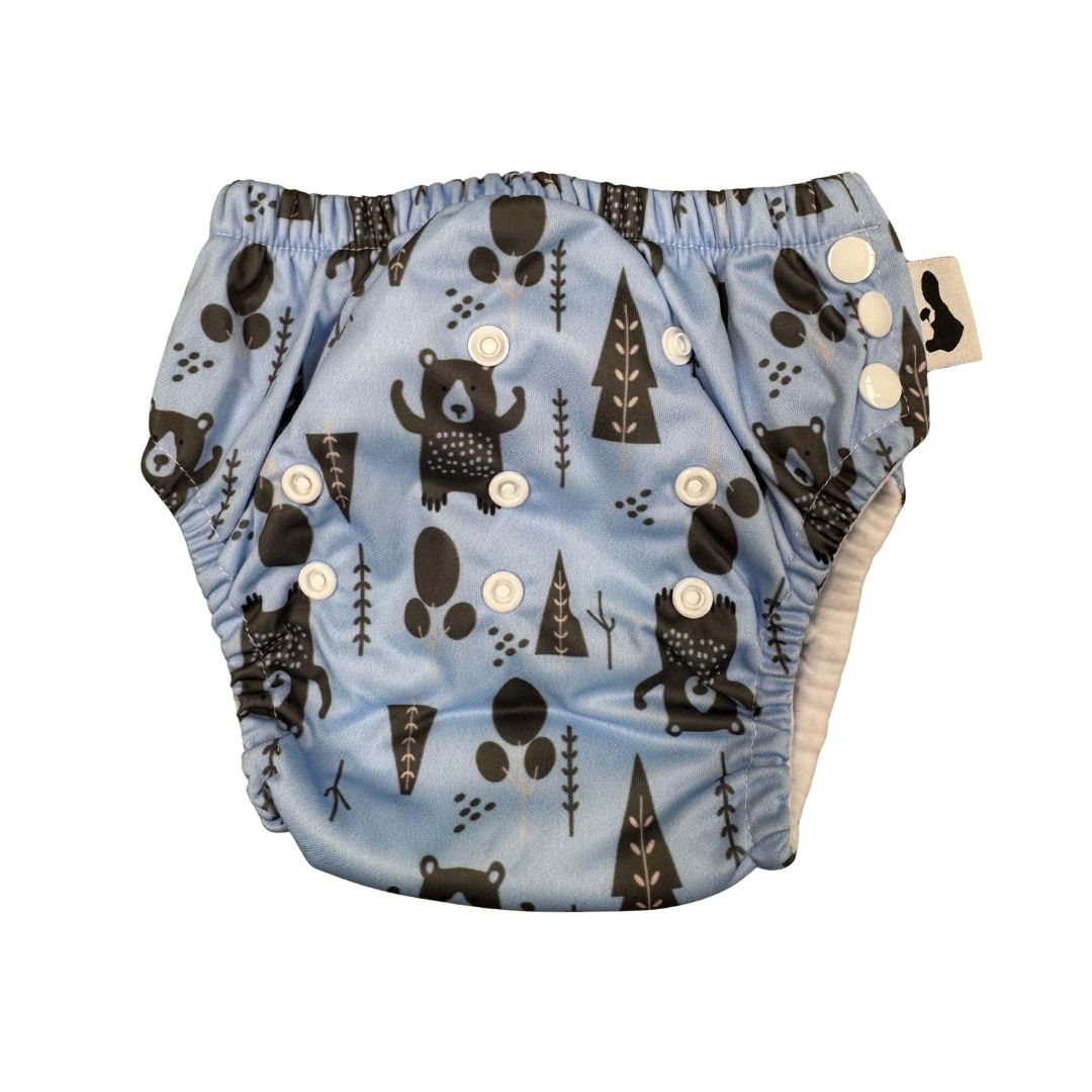 Blue Bears Swim Nappy - front