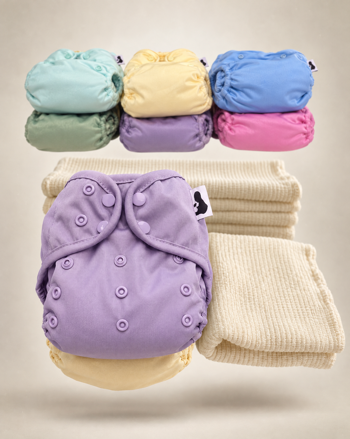 Cloth Nappy Starter Kit - Infant, full kit