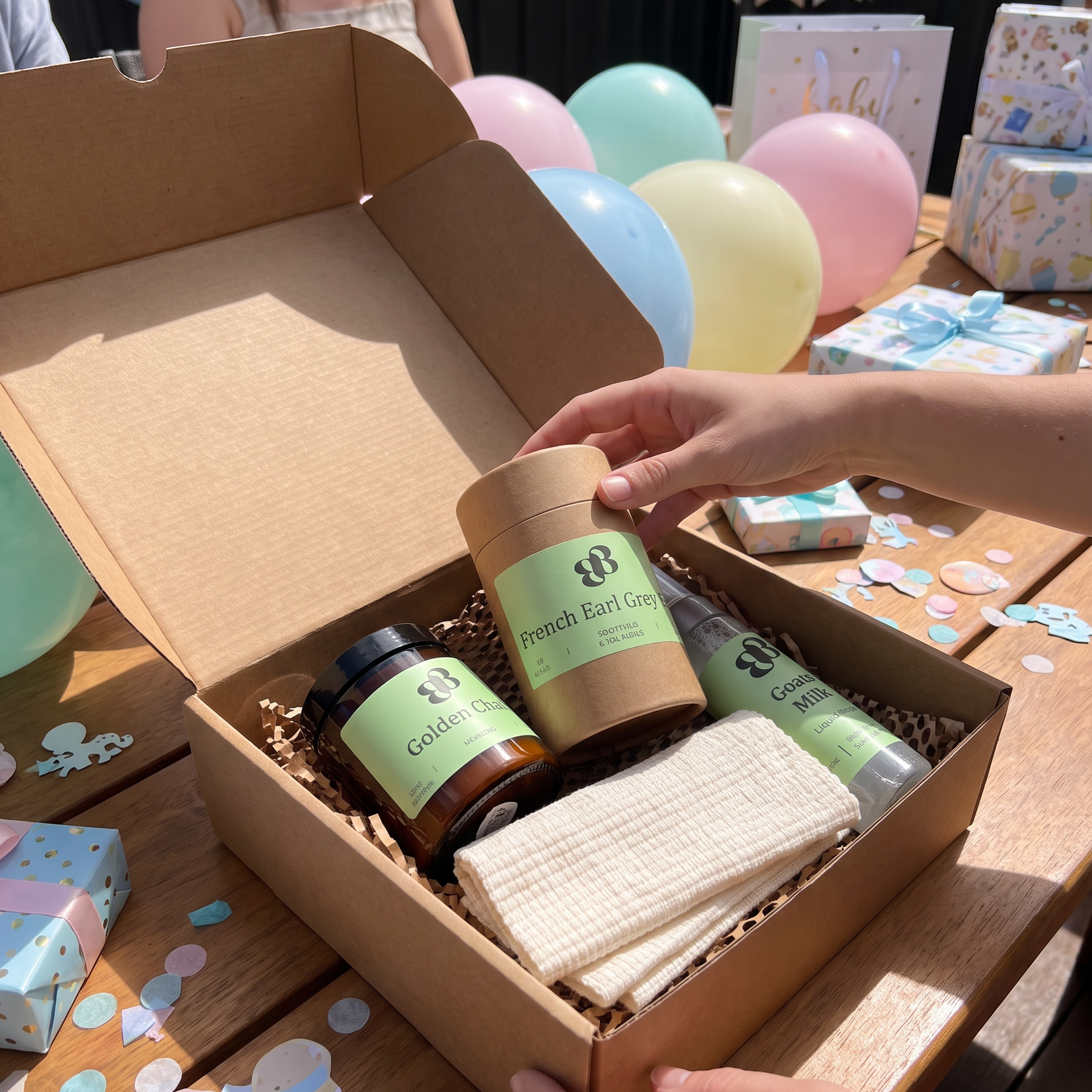 Gentle Indulgence Set, baby shower gift