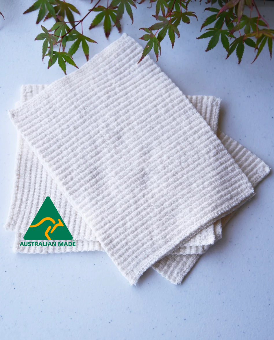 100% Australian Cotton - Large Cloth Wipes