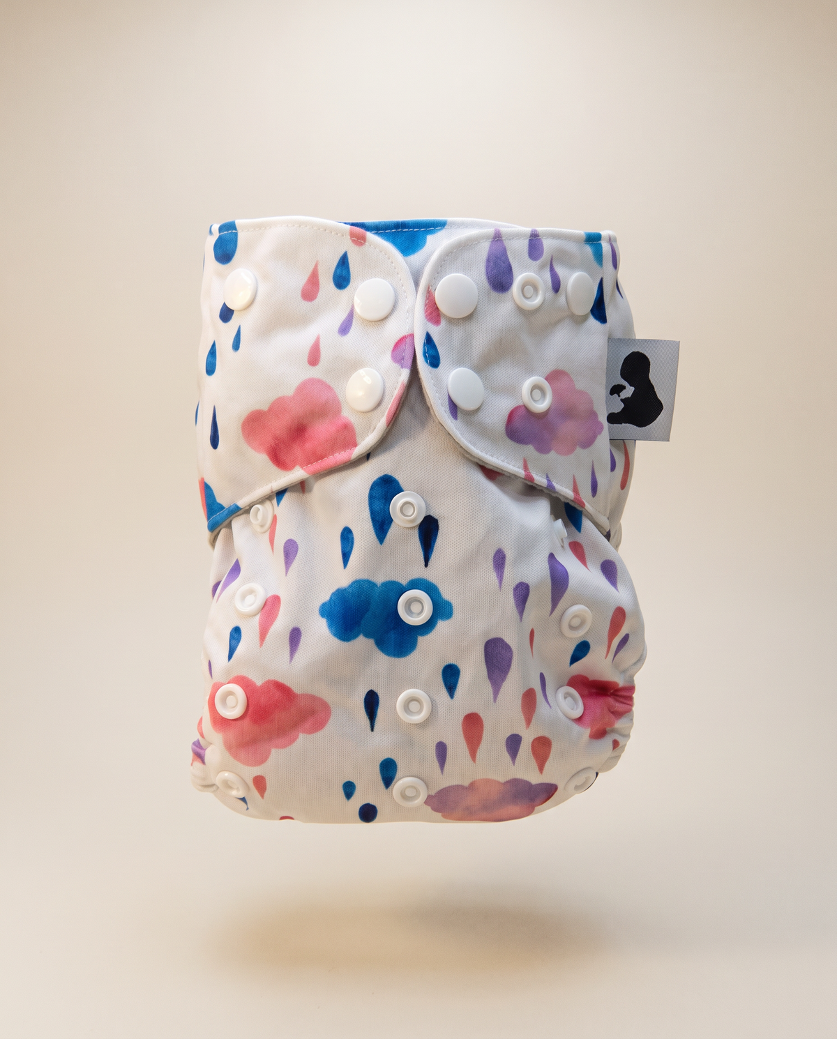 Ink Rain - Pocket Diaper, close up