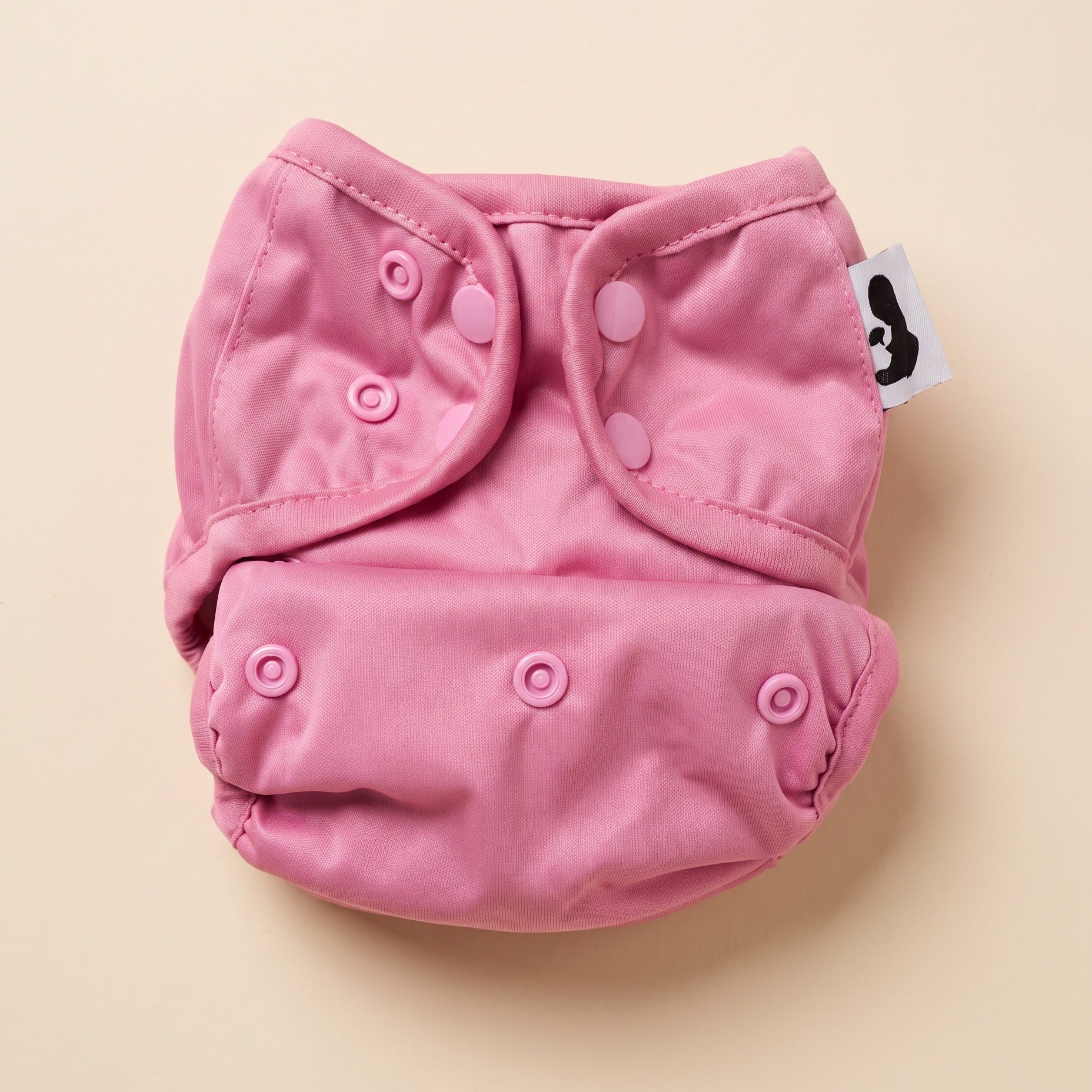 Bubblegum nappy cover, closed