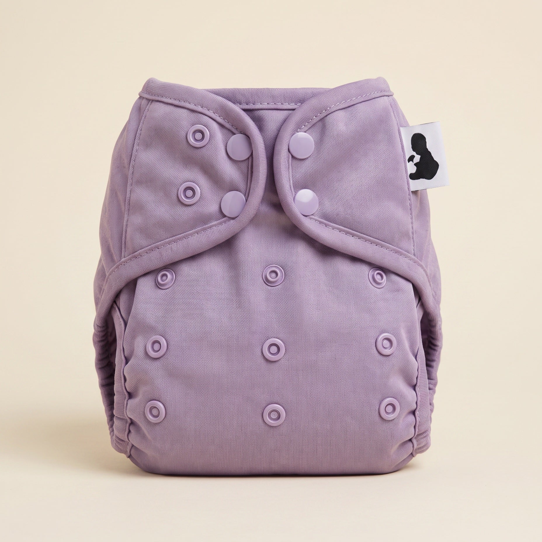 Heather nappy cover, closed