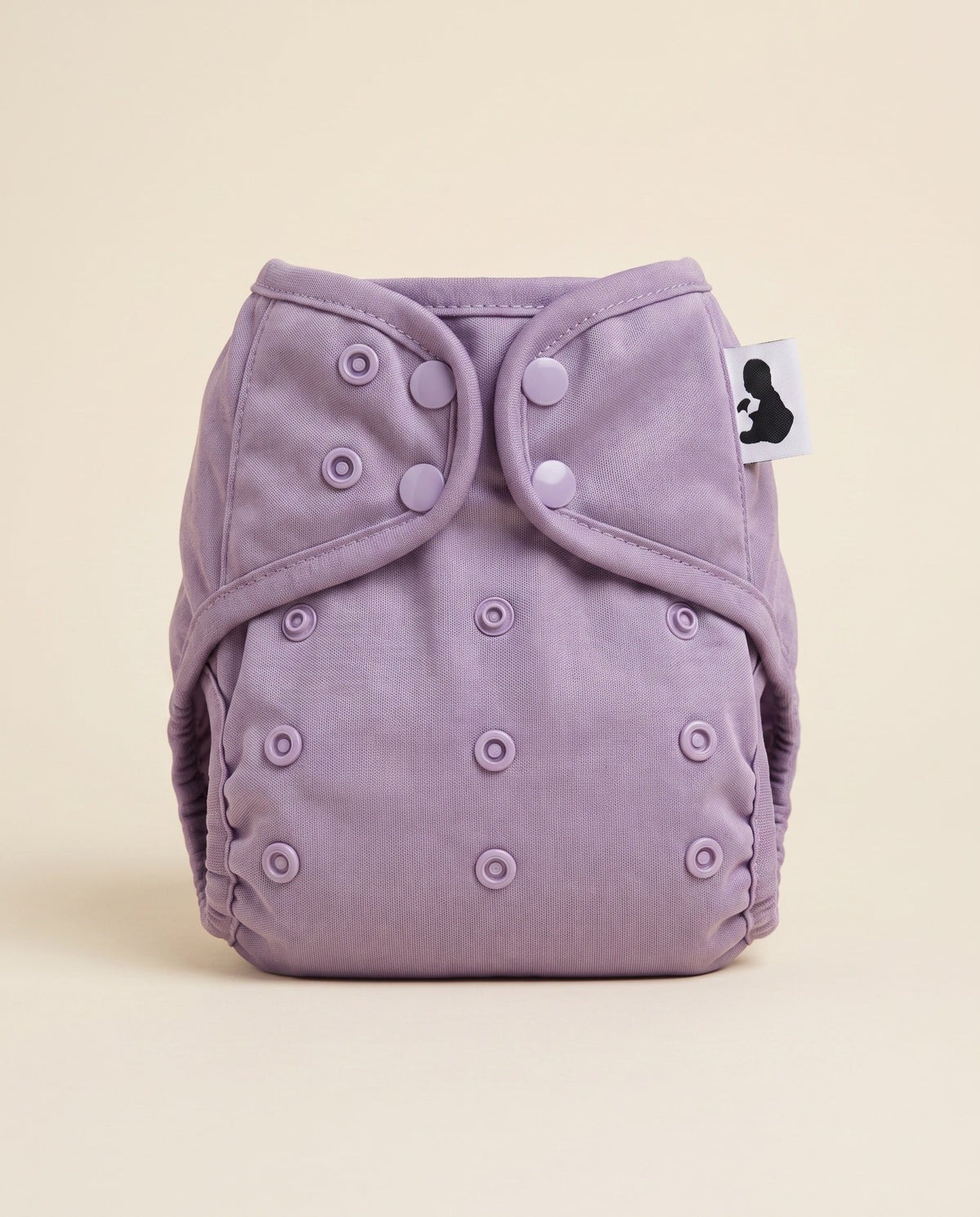 Heather nappy cover, closed