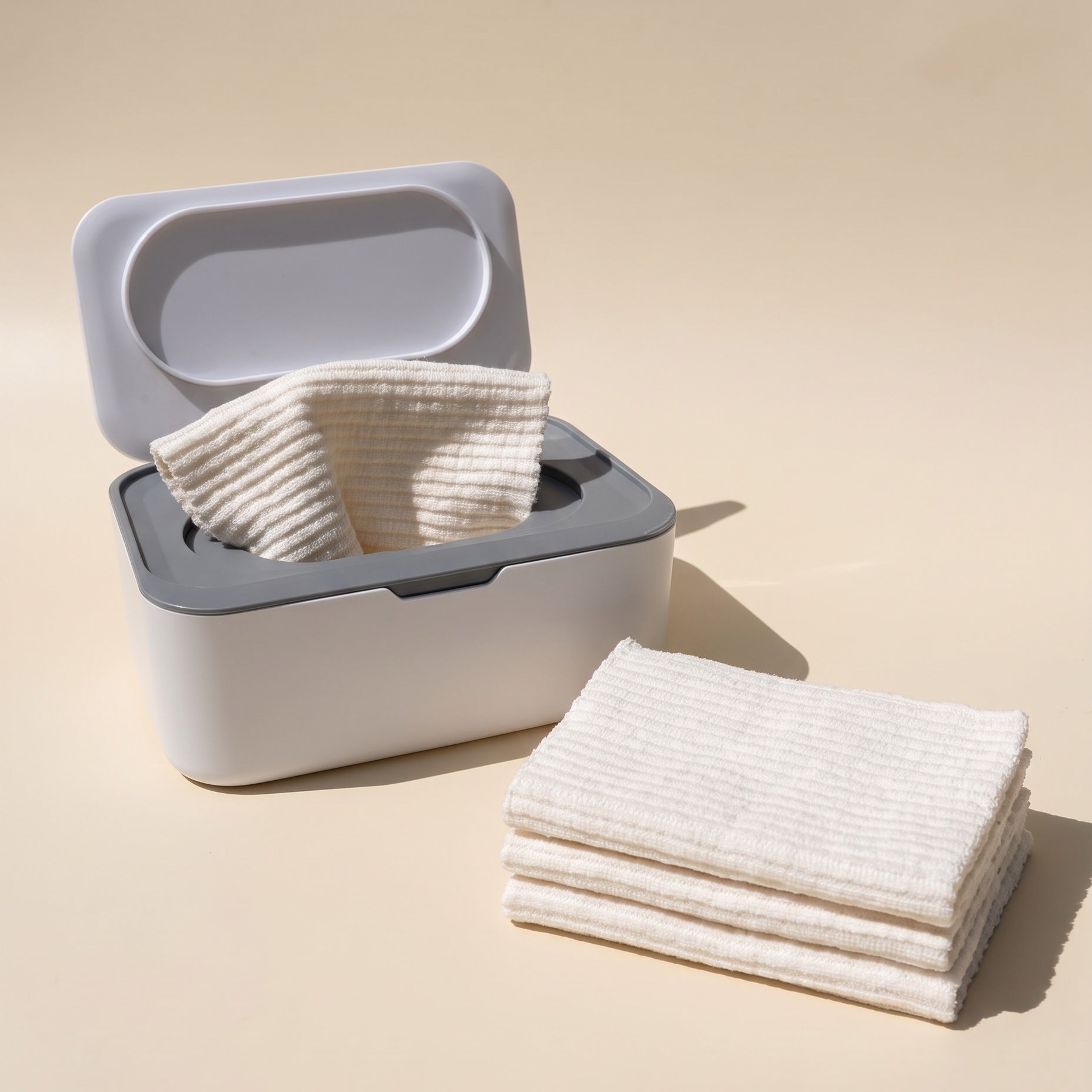 Botanic Baby cotton wipes in a dispenser